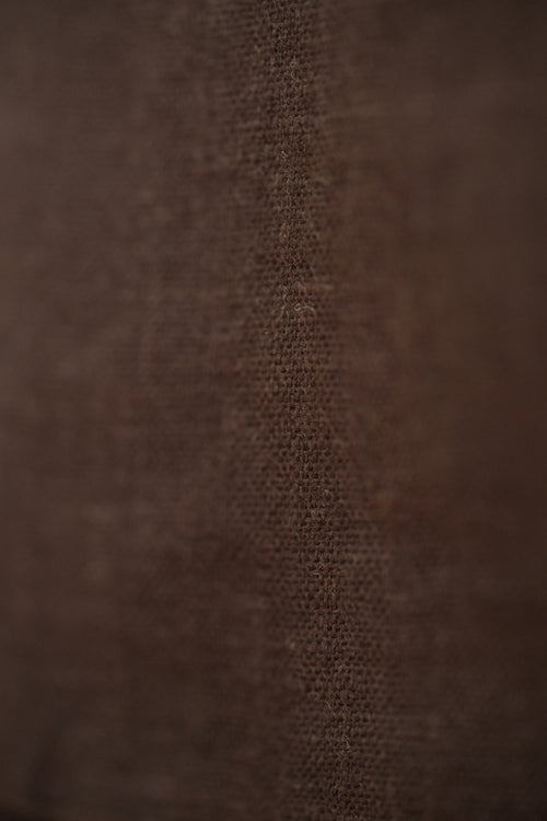 Linen Shirt Dark Brown