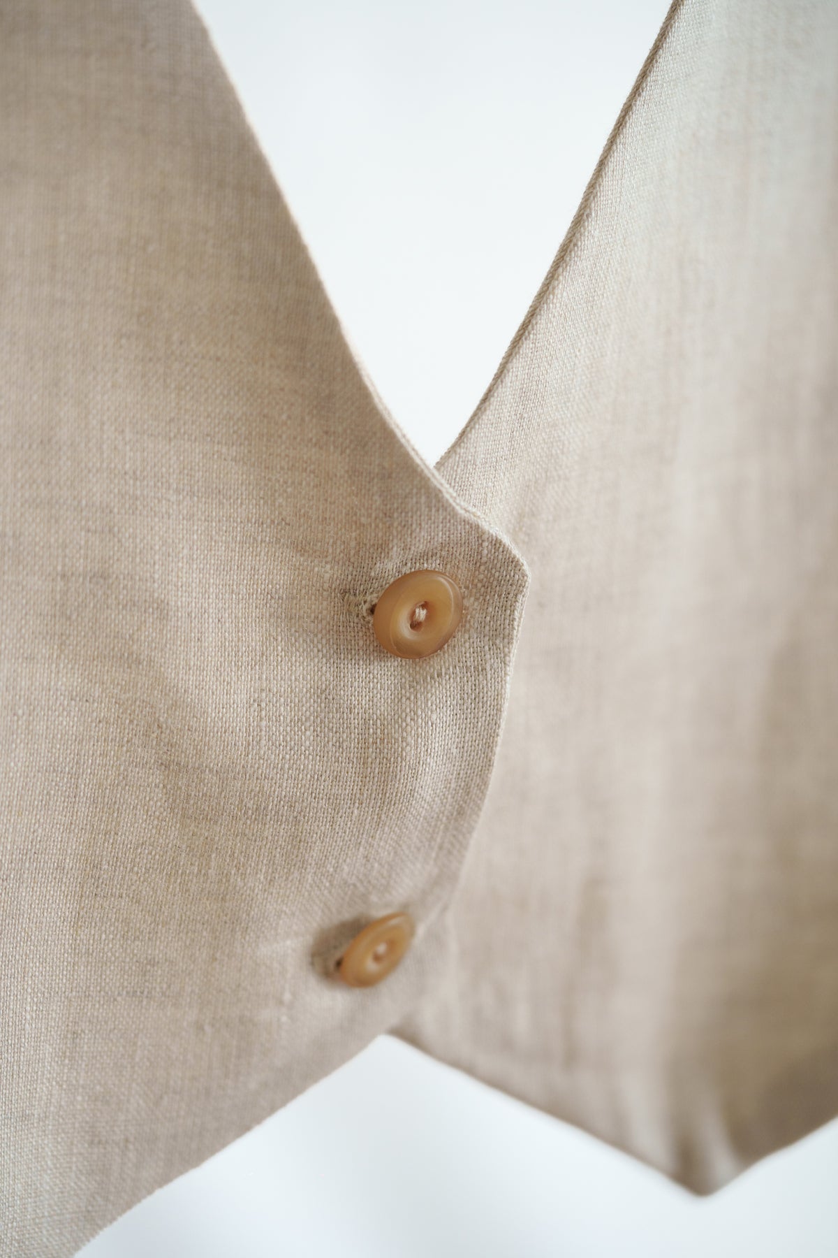 Linen Tiny Vest Natural