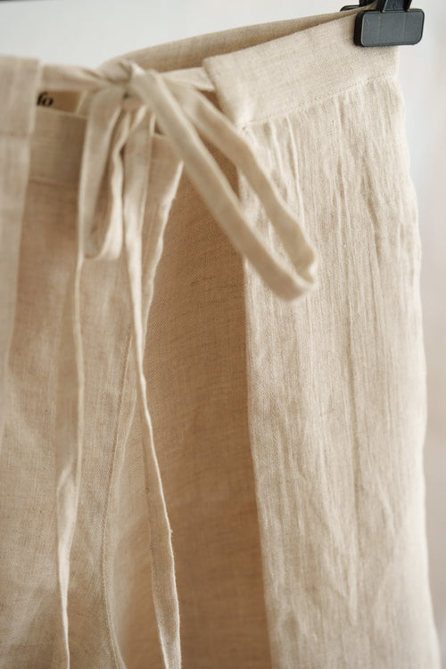 Linen Wrap Pant Natural