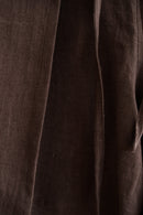Linen Wrap Short Dark Brown