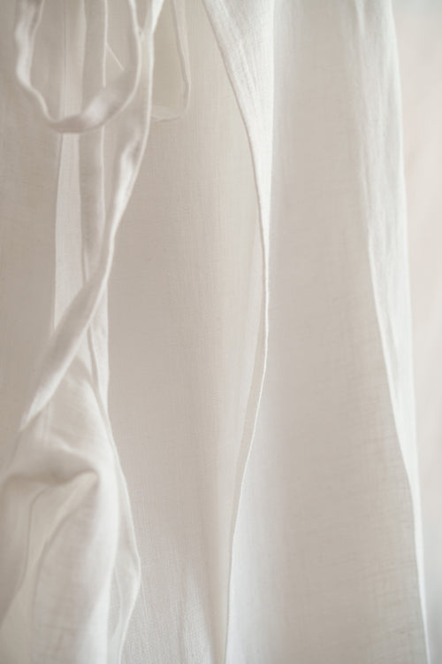 Linen Wrap Short Off-White