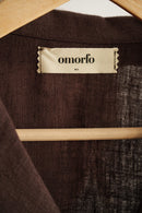 Linen Shirt Dark Brown