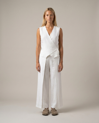 Linen Vest Off-White