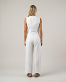 Linen Vest Off-White