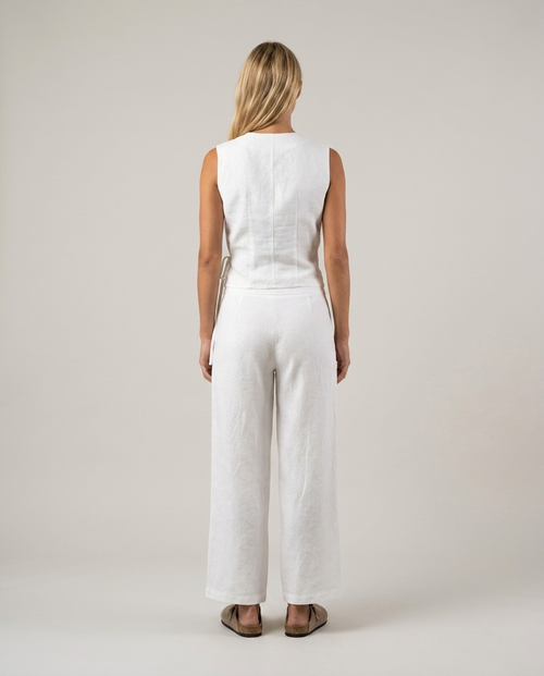 Linen Vest Off-White