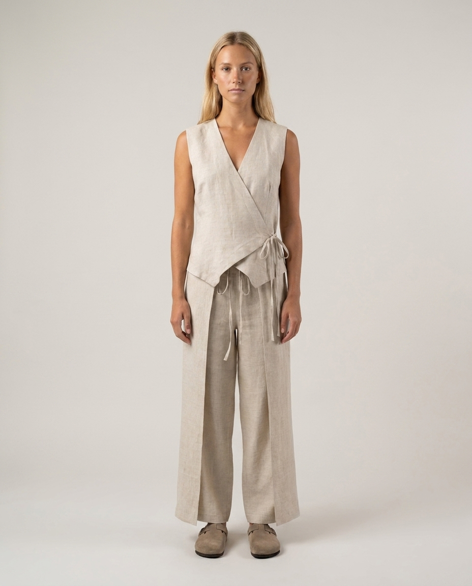 Linen Vest Natural
