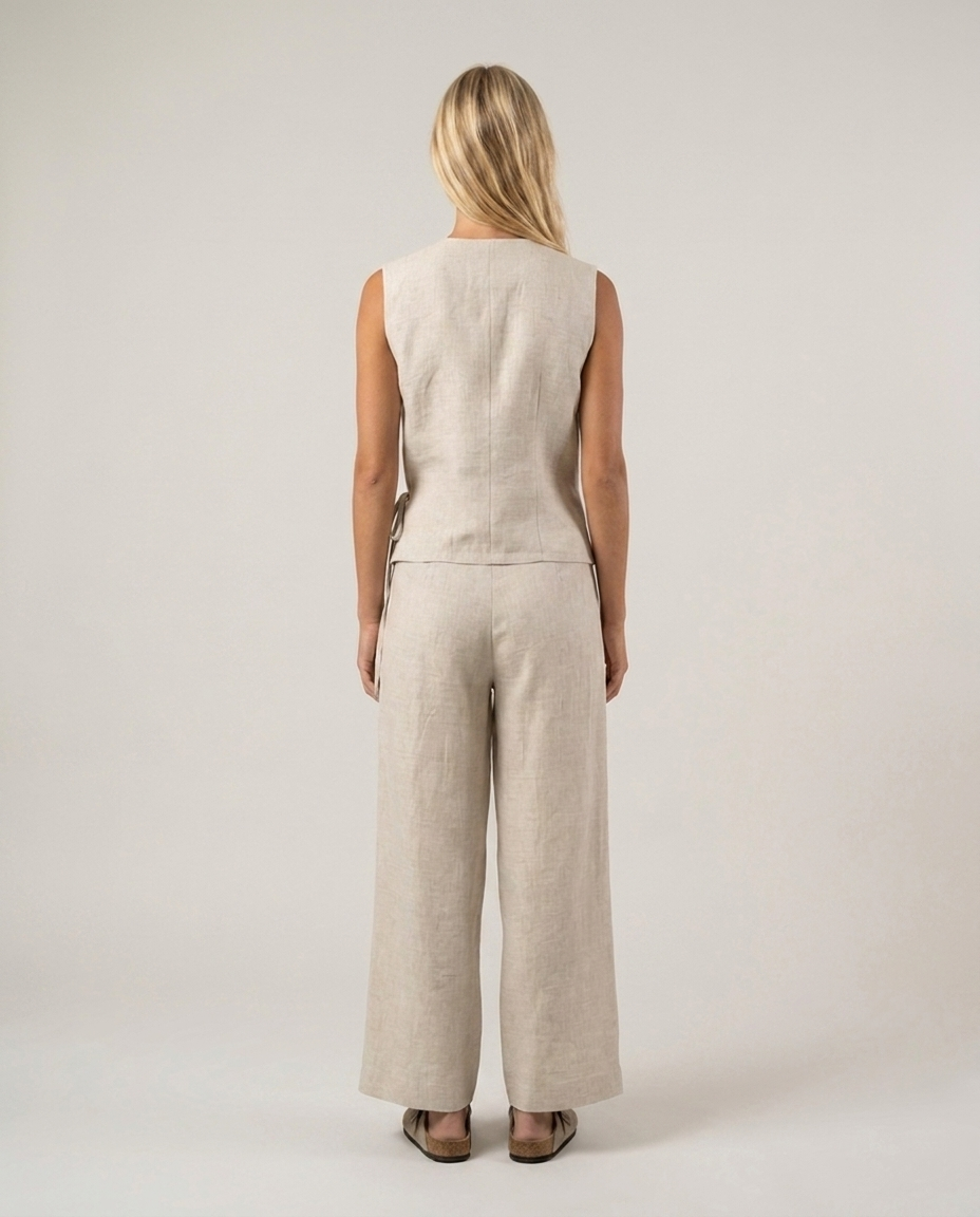 Linen Vest Natural