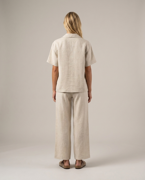 Linen Wrap Pant Natural