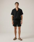 Linen Wrap Short Black