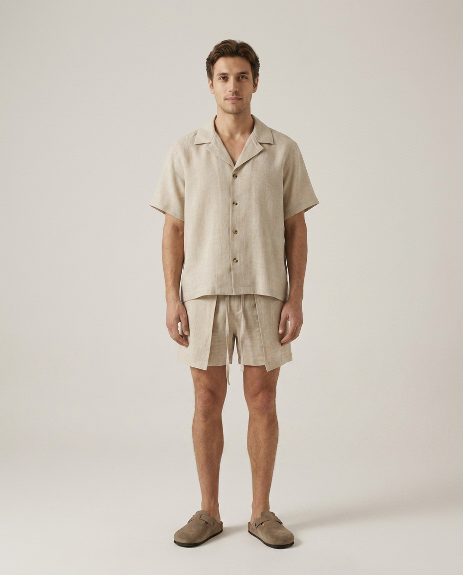 Linen Wrap Short Natural