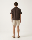 Linen Shirt Dark Brown