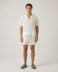 Linen Wrap Short Off-White
