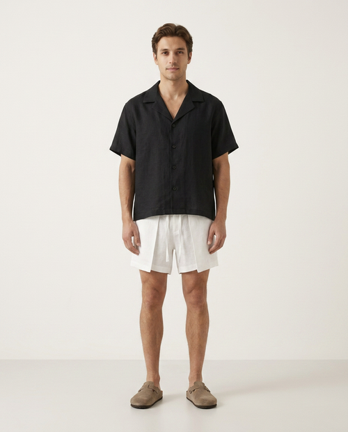Linen Shirt Black