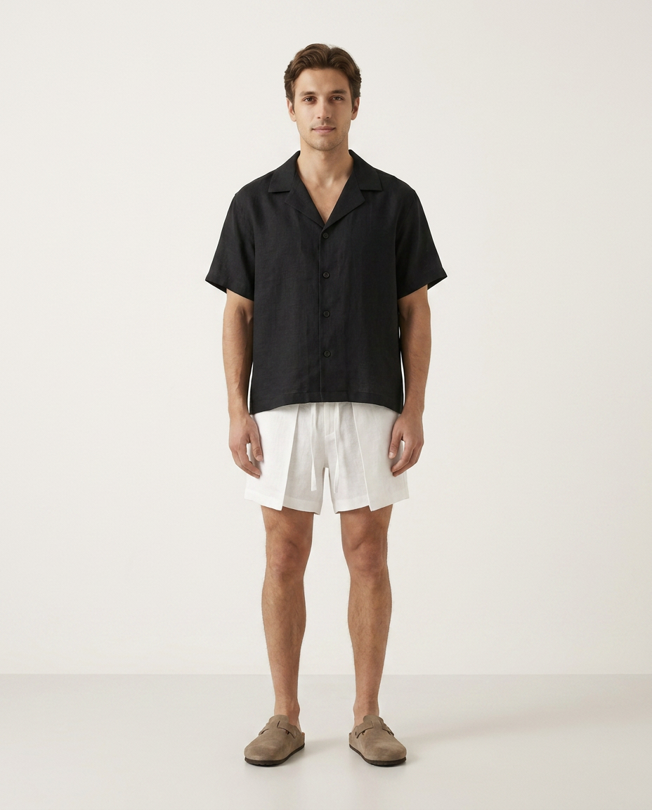 Linen Shirt Black
