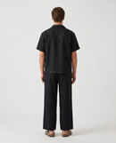 Linen Wrap Pant Black