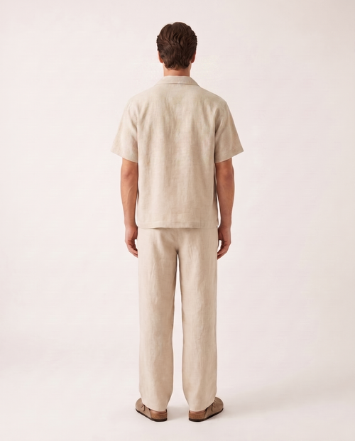Linen Wrap Pant Natural